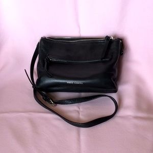 FINAL SALE PRICE Vince Camuto Buttery Black Leather Crossbody Bag